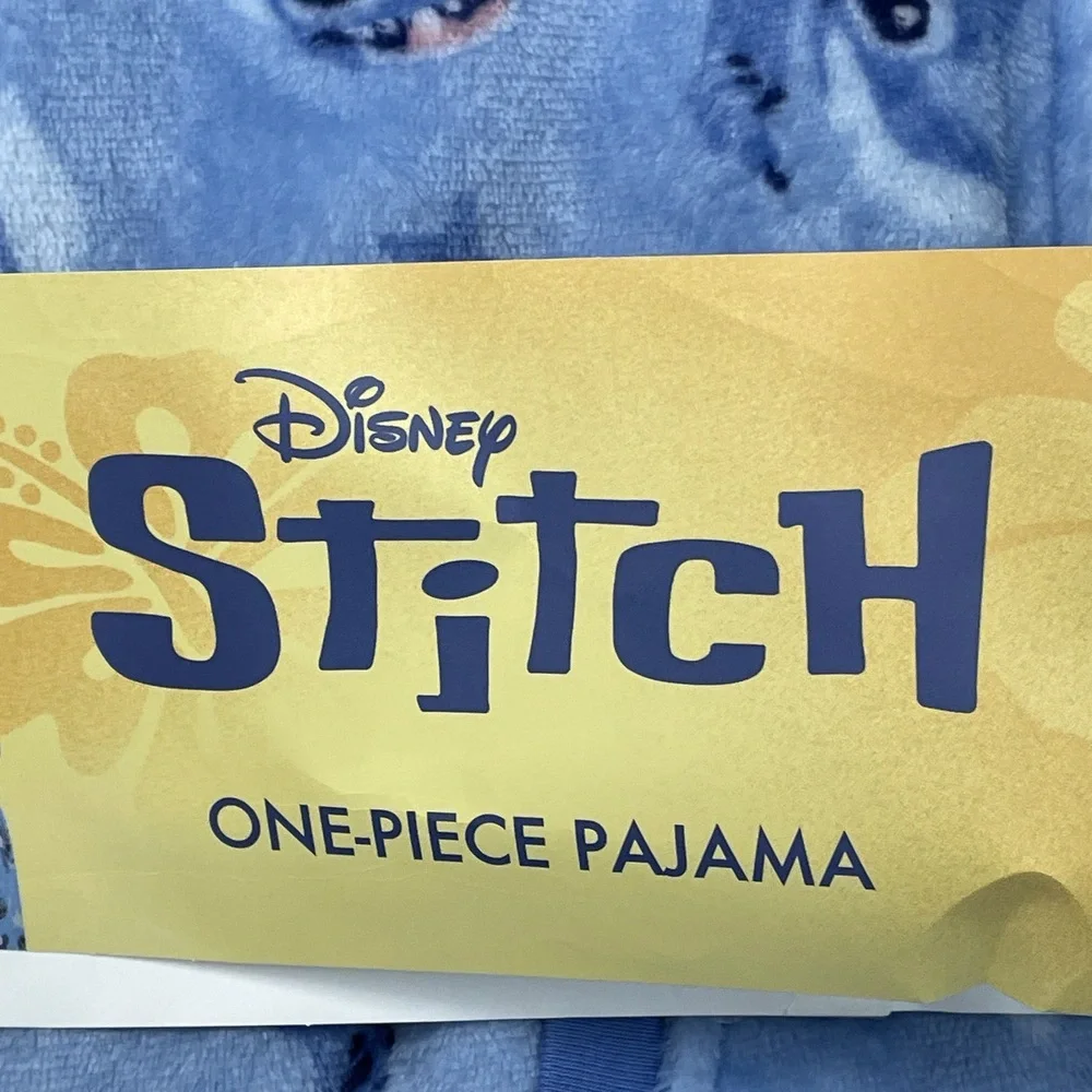 Disney Women's M One-Piece Pajama Blue Polyester a2238 - Picture 2 of 5
